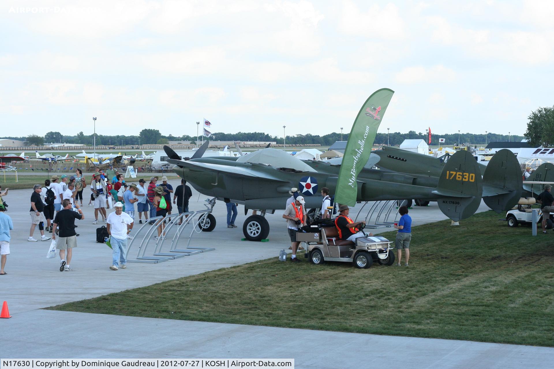 N17630, 1941 Lockheed P-38F C/N 41-7630 (222-5757), Photo from Oshkosh