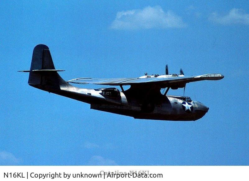 N16KL, Consolidated Vultee PBY-6A C/N 63998, Delivered to RDAF as 82-863 (later L-863), Aug. 1957.Larkin Aircraft Corp, Monterey, CA, July 13, 1972.- Registered as N16KL.American Air Museum Society, San Fransisco, CA, 1972.Confederate Air Force, Harlingen, TX, Oct. 1982-1984.- Crashed and 