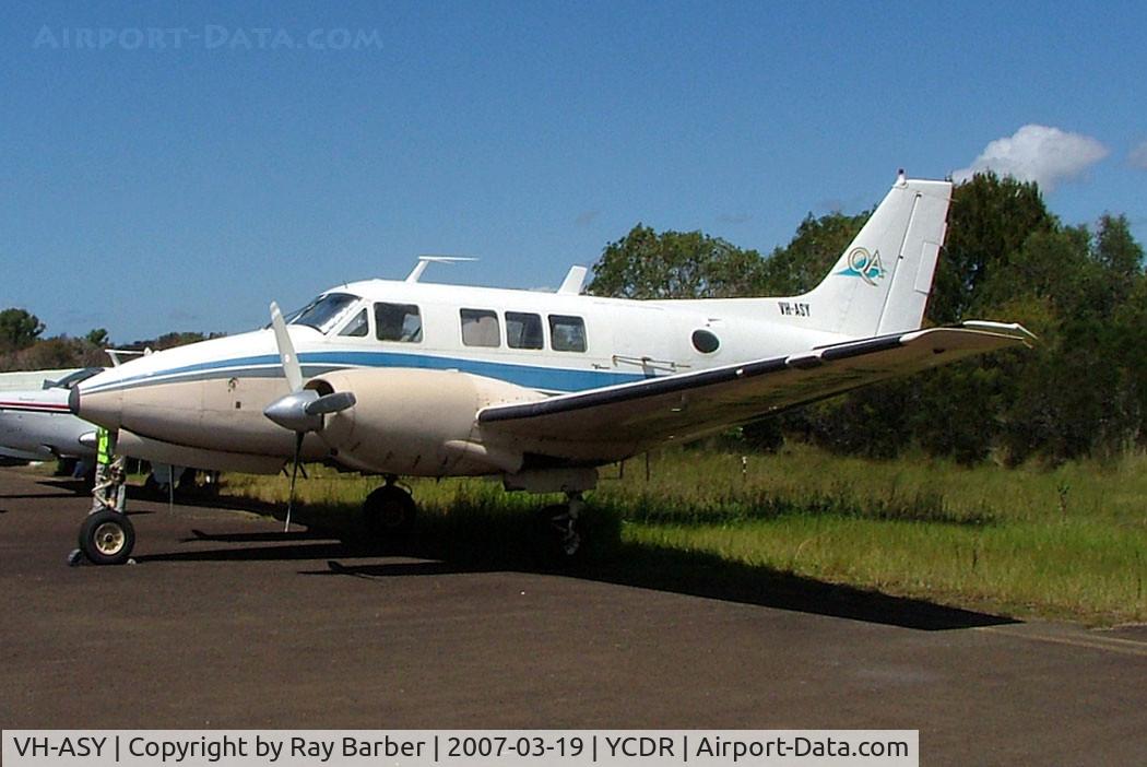 VH-ASY, 1967 Beech A65-8200/A1 Queen Air C/N LC-273, Seen here at Caloundra~VH