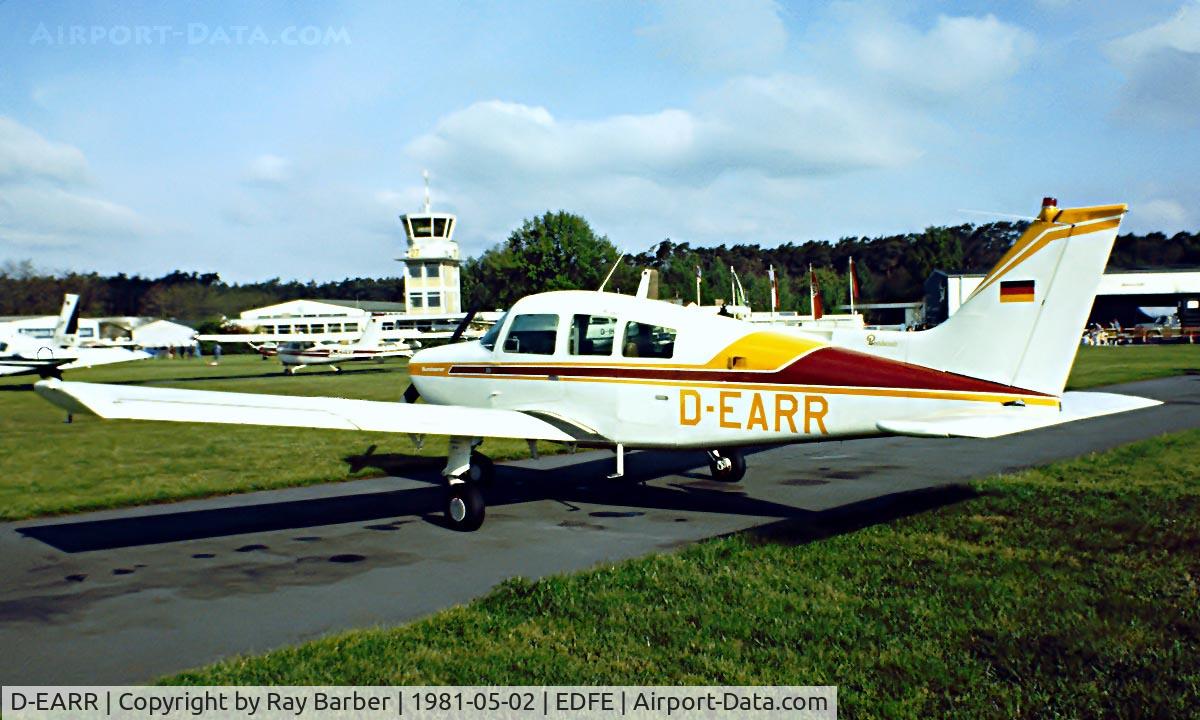 D-EARR, 1980 Beech C23 Sundowner 180 Sundowner 180 C/N M-2275, Seen here. Taken from a slide.