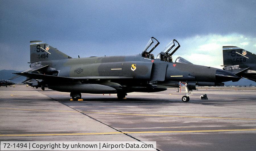 72-1494, 1972 McDonnell Douglas F-4E Phantom II C/N 4498, f4e long rifle