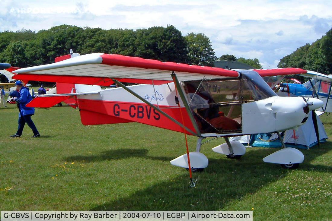 G-CBVS, 2003 Best Off Skyranger 912(2) C/N BMAA/HB/234, Best Off Skyranger 912-2 [BMAA/HB/234] Kemble~G 10/07/2004. Seen here.