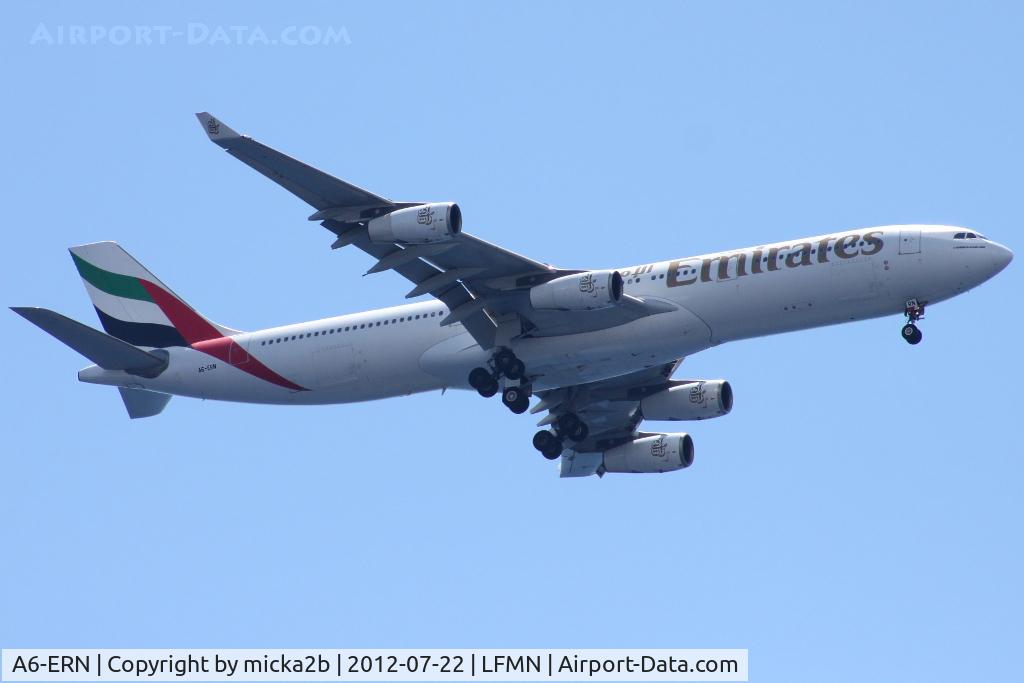 A6-ERN, 1997 Airbus A340-313 C/N 166, Landing