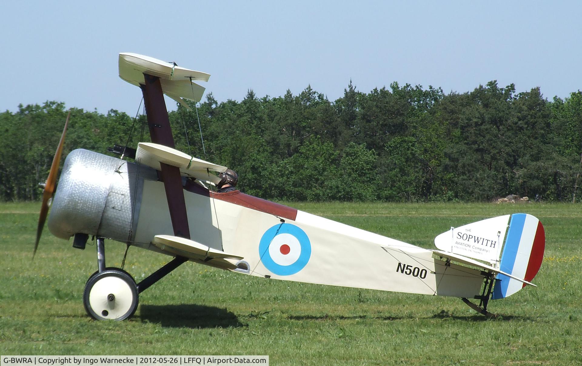G-BWRA, 1988 Sopwith Triplane Replica C/N PFA 021-10035, Sopwith (J. Penny) Triplane replica at the Meeting Aerien 2012, La-Ferte-Alais