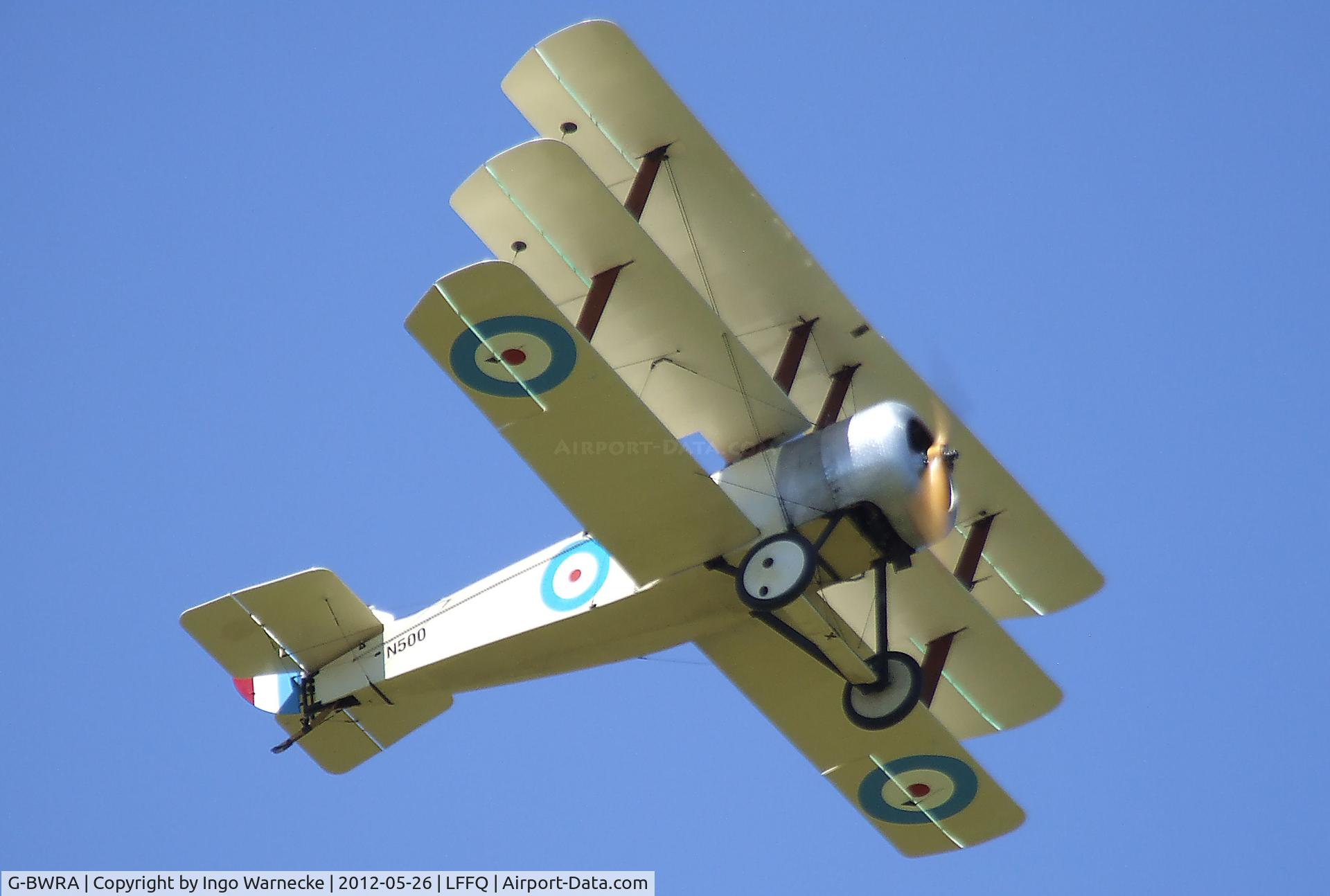 G-BWRA, 1988 Sopwith Triplane Replica C/N PFA 021-10035, Sopwith (J. Penny) Triplane replica at the Meeting Aerien 2012, La-Ferte-Alais