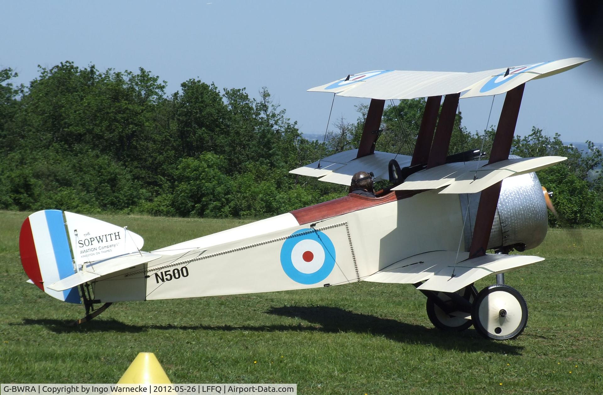 G-BWRA, 1988 Sopwith Triplane Replica C/N PFA 021-10035, Sopwith (J. Penny) Triplane replica at the Meeting Aerien 2012, La-Ferte-Alais