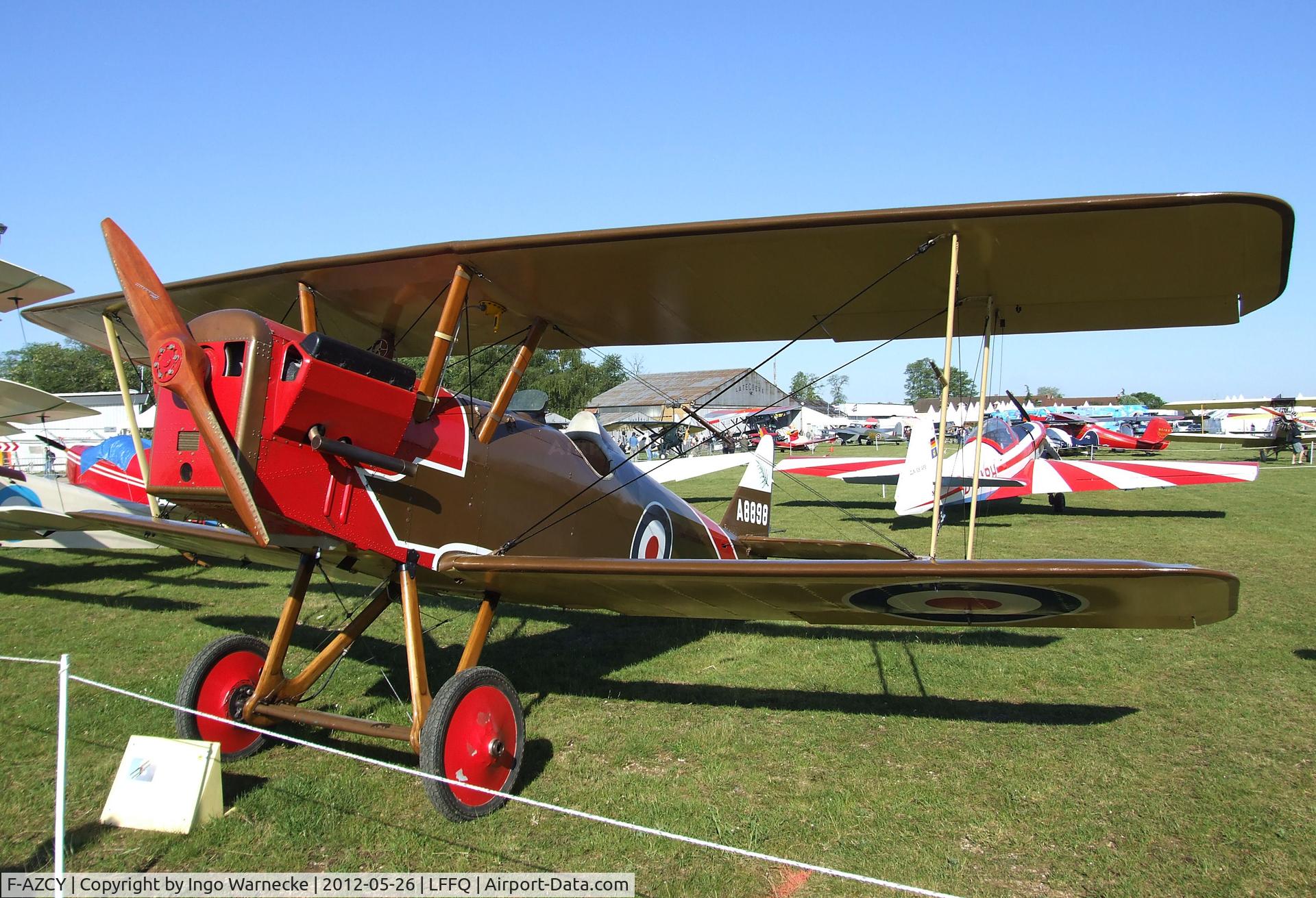 F-AZCY, Royal Aircraft Factory SE-5A Replica C/N 03, Amicale Jean Salis R.A.F. S.E.5A look-alike (converted from a Stampe SV-4) at the Meeting Aerien 2012, La-Ferte-Alais