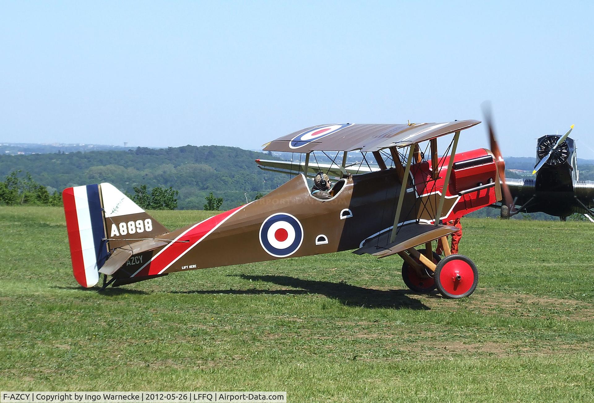 F-AZCY, Royal Aircraft Factory SE-5A Replica C/N 03, Amicale Jean Salis R.A.F. S.E.5A look-alike (converted from a Stampe SV-4) at the Meeting Aerien 2012, La-Ferte-Alais