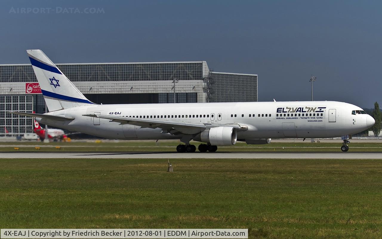 4X-EAJ, 1991 Boeing 767-330/ER C/N 25208/381, departure from Munich