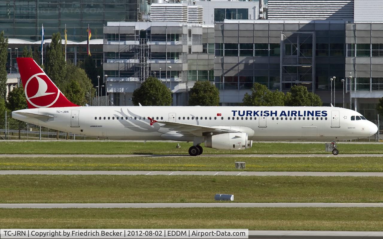 TC-JRN, 2011 Airbus A321-231 C/N 4654, taxying to the gate