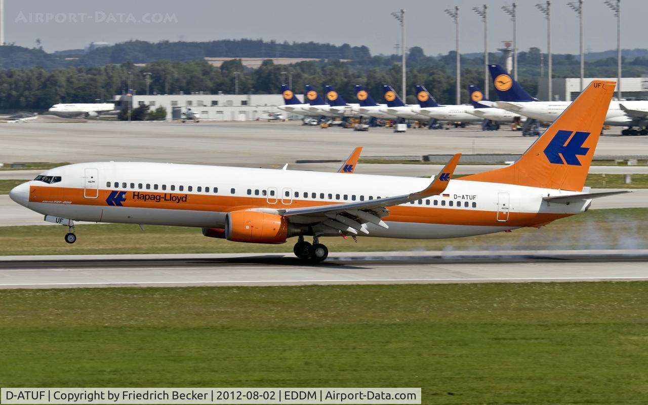 D-ATUF, 2006 Boeing 737-8K5 C/N 34687, touchdown