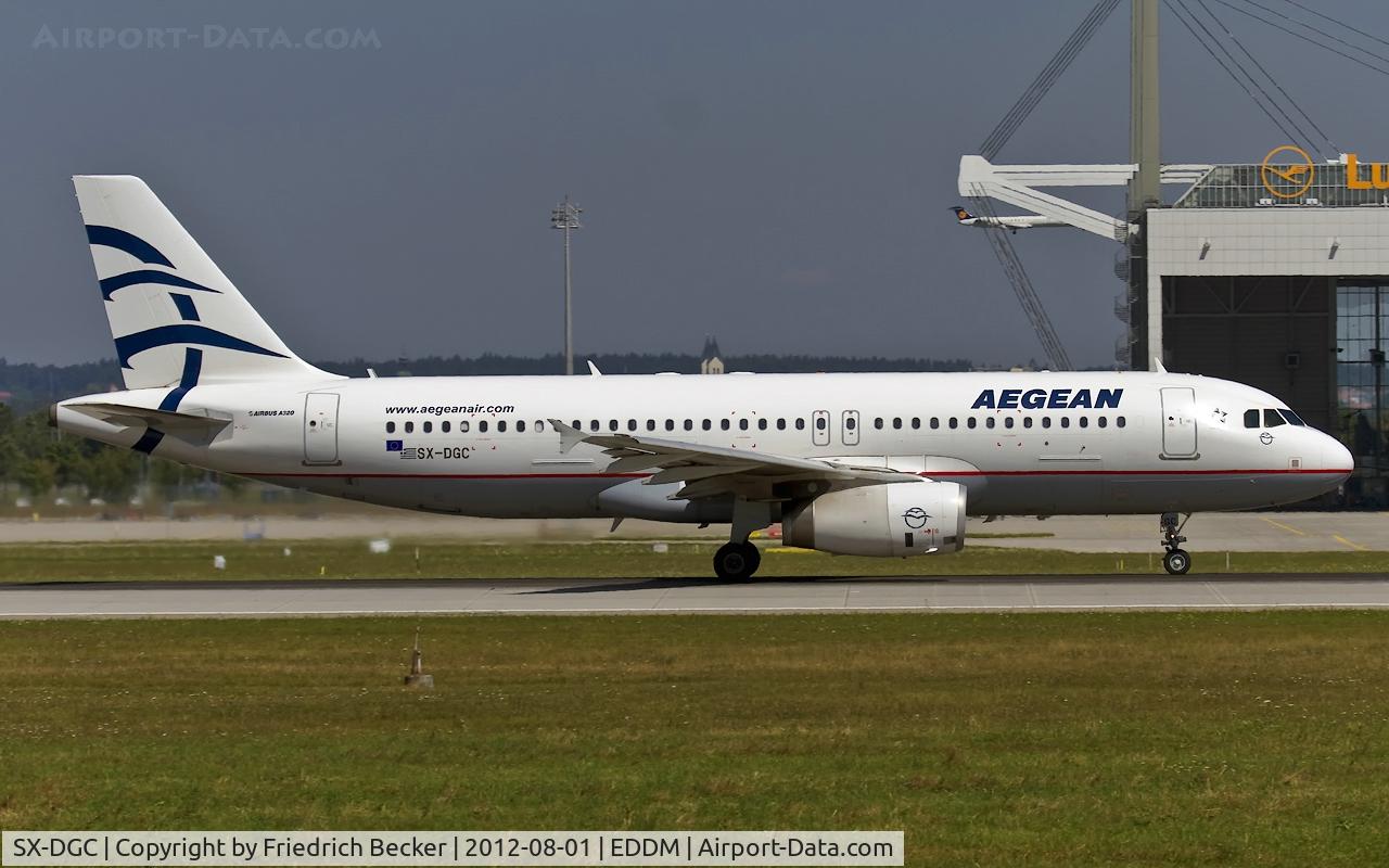 SX-DGC, 2009 Airbus A320-232 C/N 4094, departure from Munich