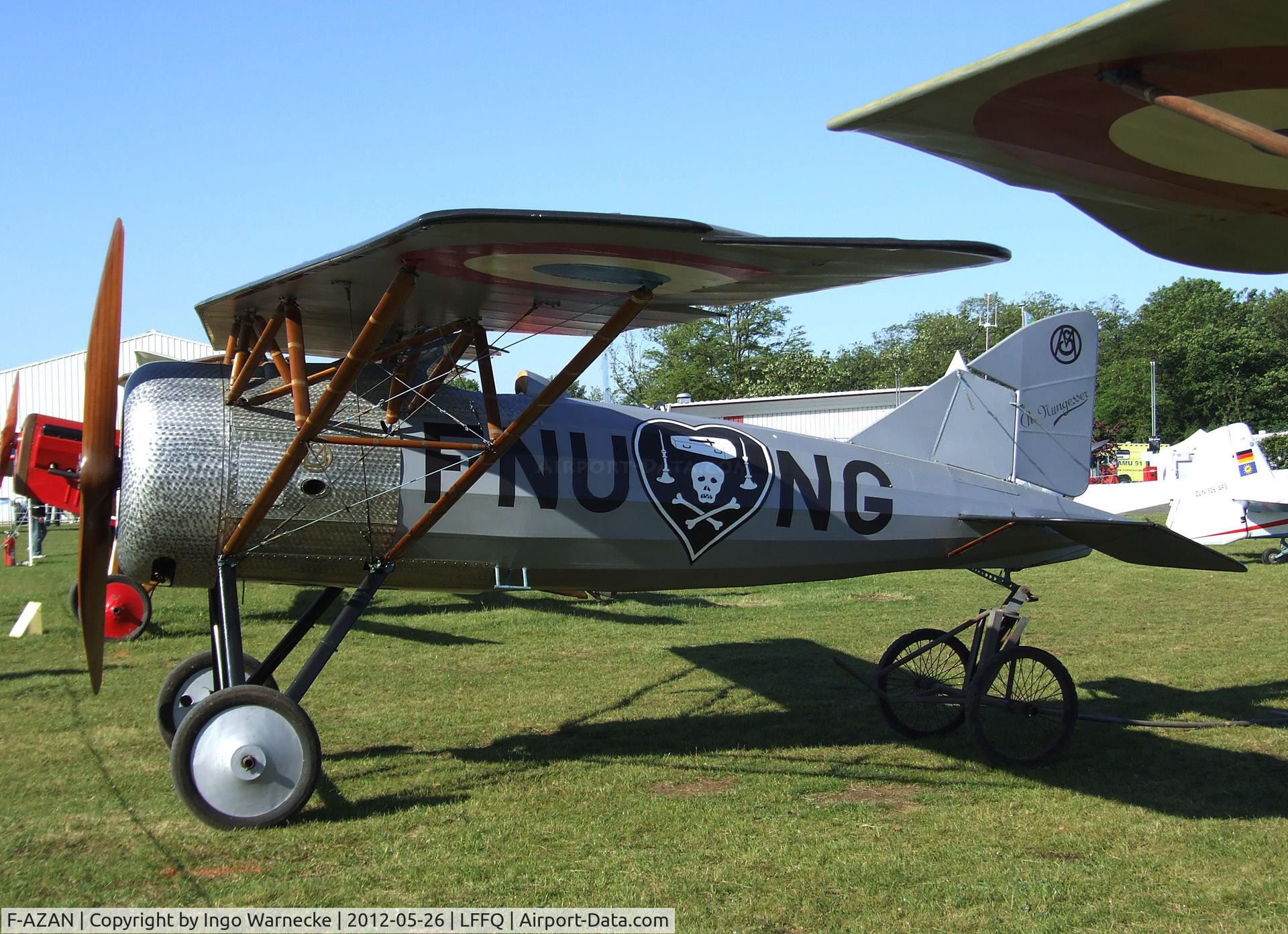 F-AZAN, 1916 Morane-Saulnier A-I Master C/N 01, Morane-Saulnier A1 replica at the Meeting Aerien 2012, La-Ferte-Alais