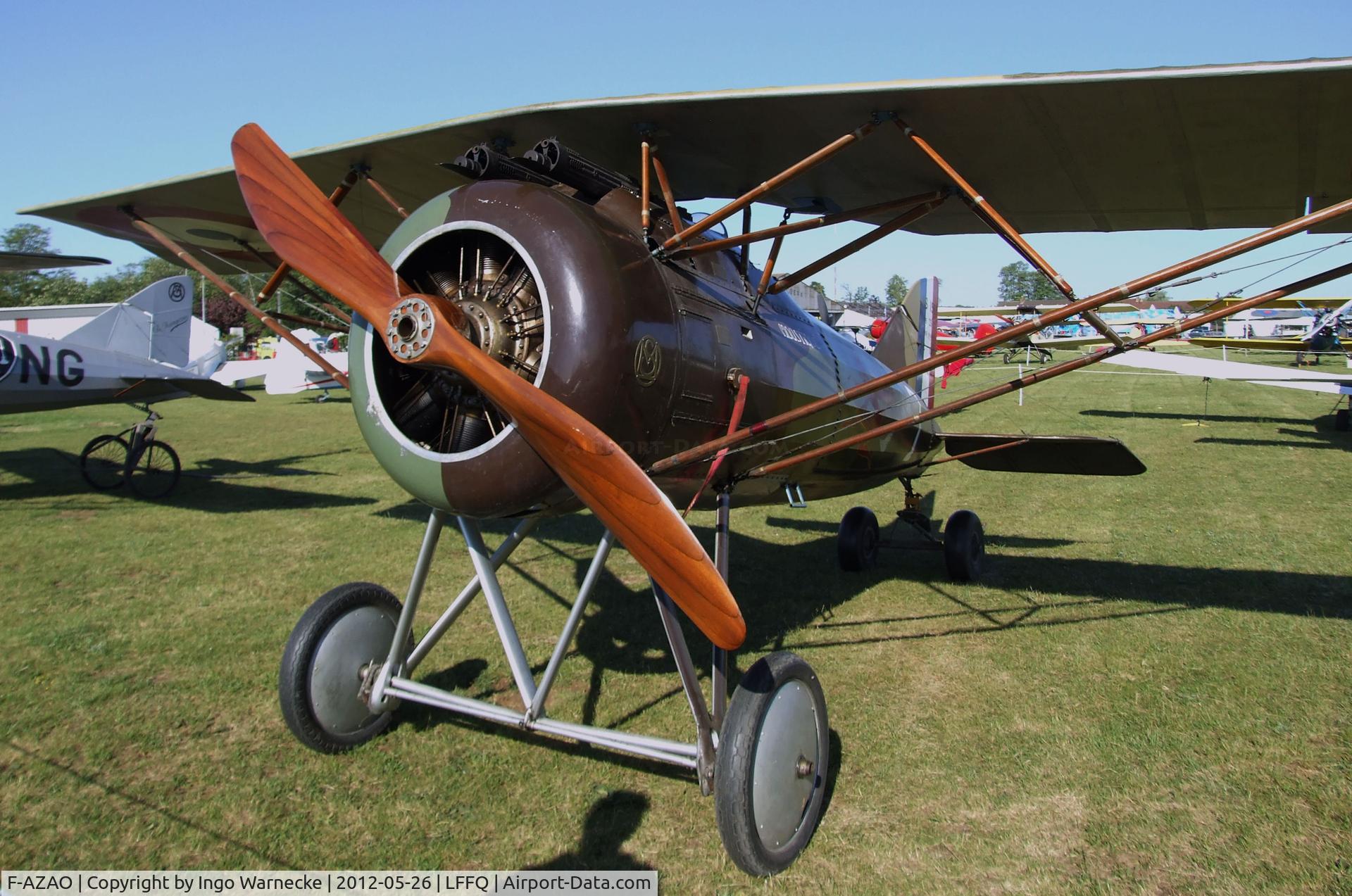 F-AZAO, Morane-Saulnier MS-A1 Replica C/N 03, Morane-Saulnier A1 replica at the Meeting Aerien 2012, La-Ferte-Alais