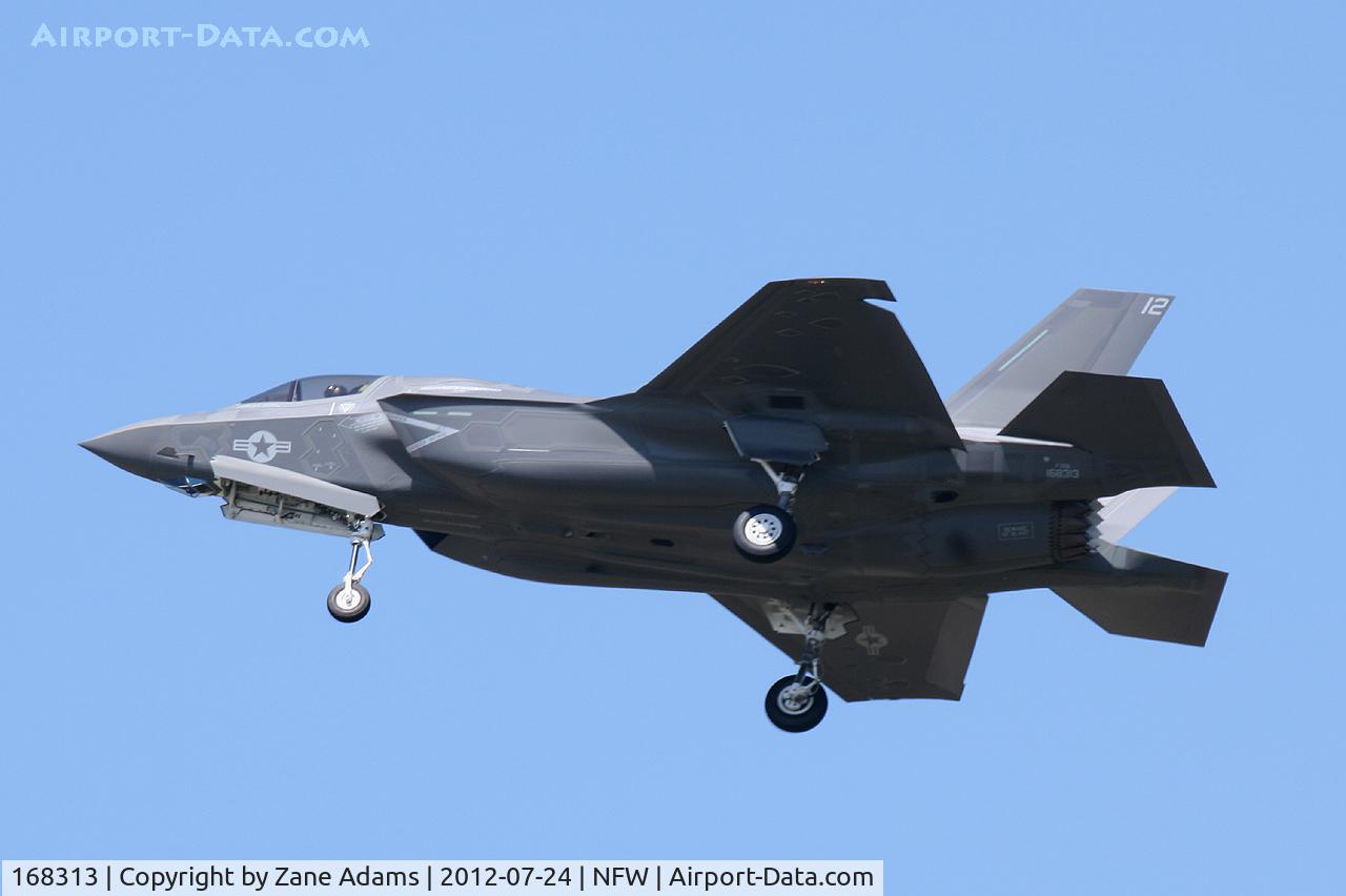 168313, 2012 Lockheed Martin F-35B Lightning II C/N BF-17, Lockheed F-35B landing at NAS Fort Worth