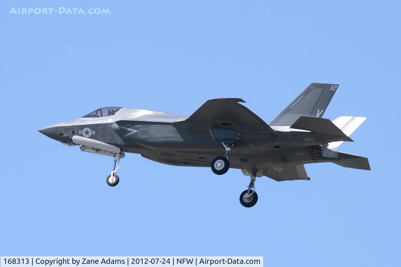168313, 2012 Lockheed Martin F-35B Lightning II C/N BF-17, Lockheed F-35B landing at NAS Fort Worth