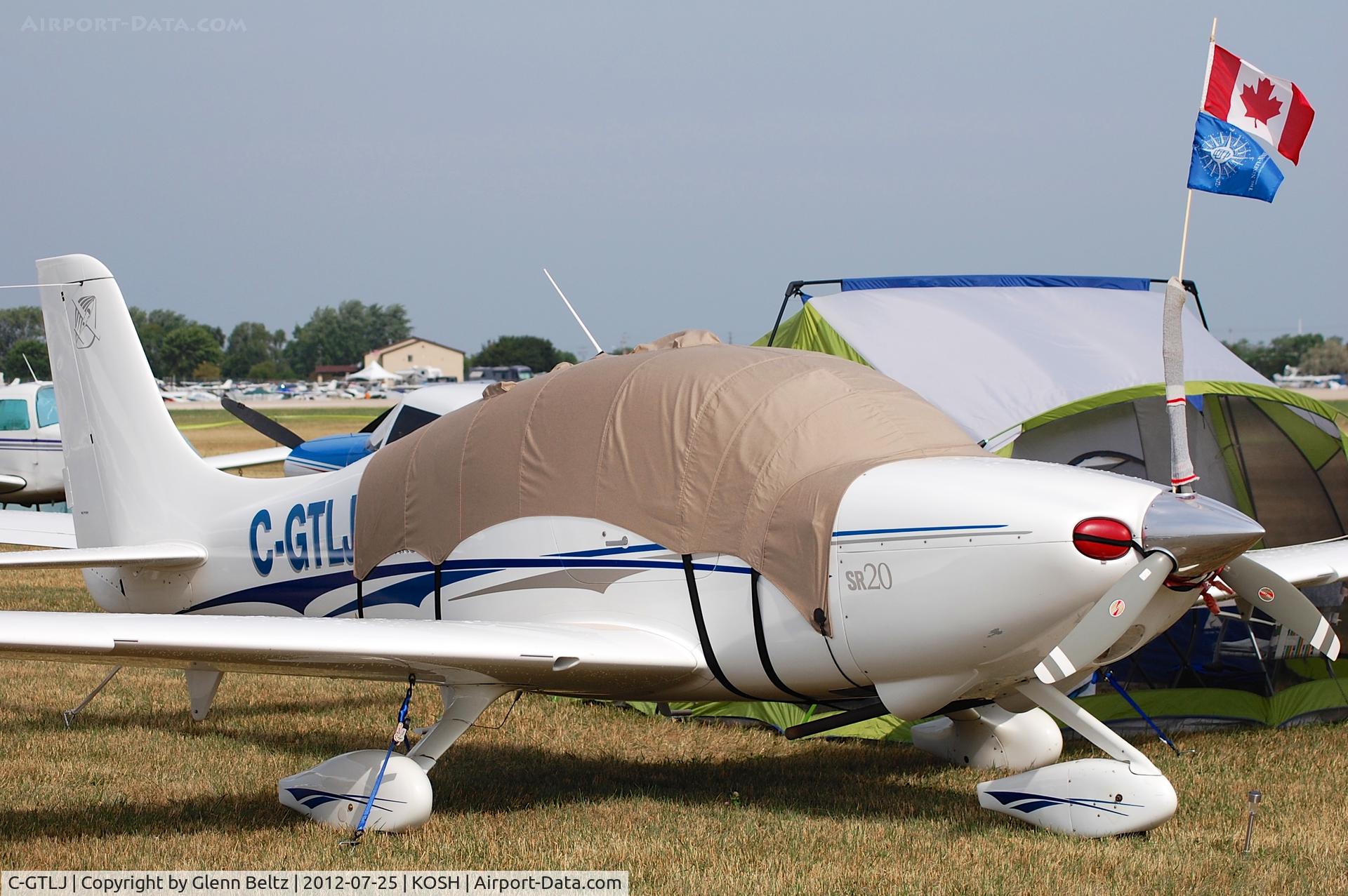 C-GTLJ, 2003 Cirrus SR20 C/N 1338, Parked at EAA Airventure/Oshkosh on 25 July 2012.