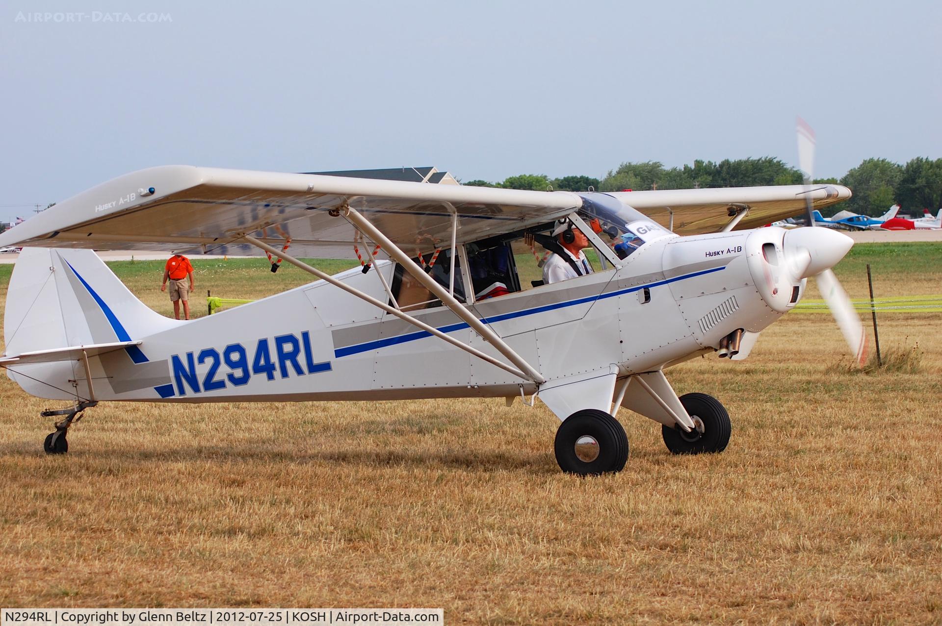 N294RL, 2005 Aviat A-1B Husky C/N 2323, Taxiing at Oshkosh on 25 July 2012.