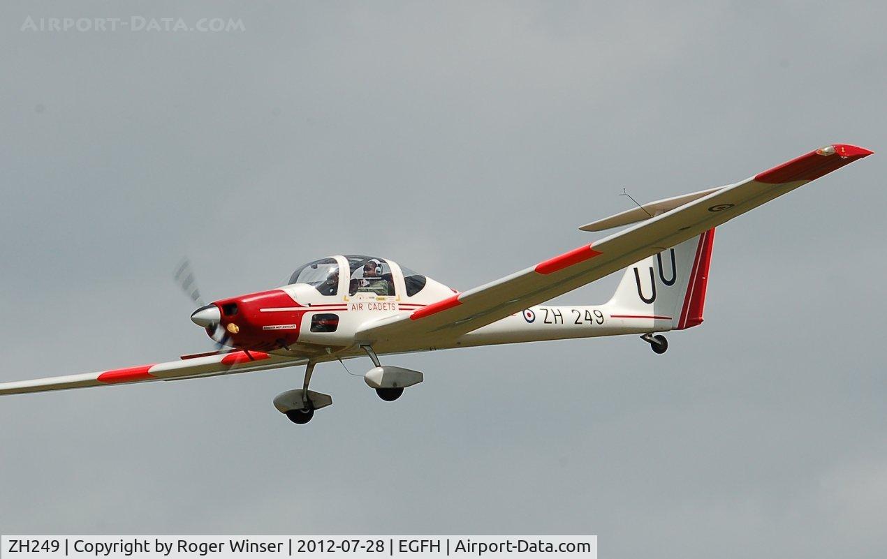 ZH249, Grob G-109B Vigilant T1 C/N 6562, Coded UU of 636 VGS based at Swansea Airport