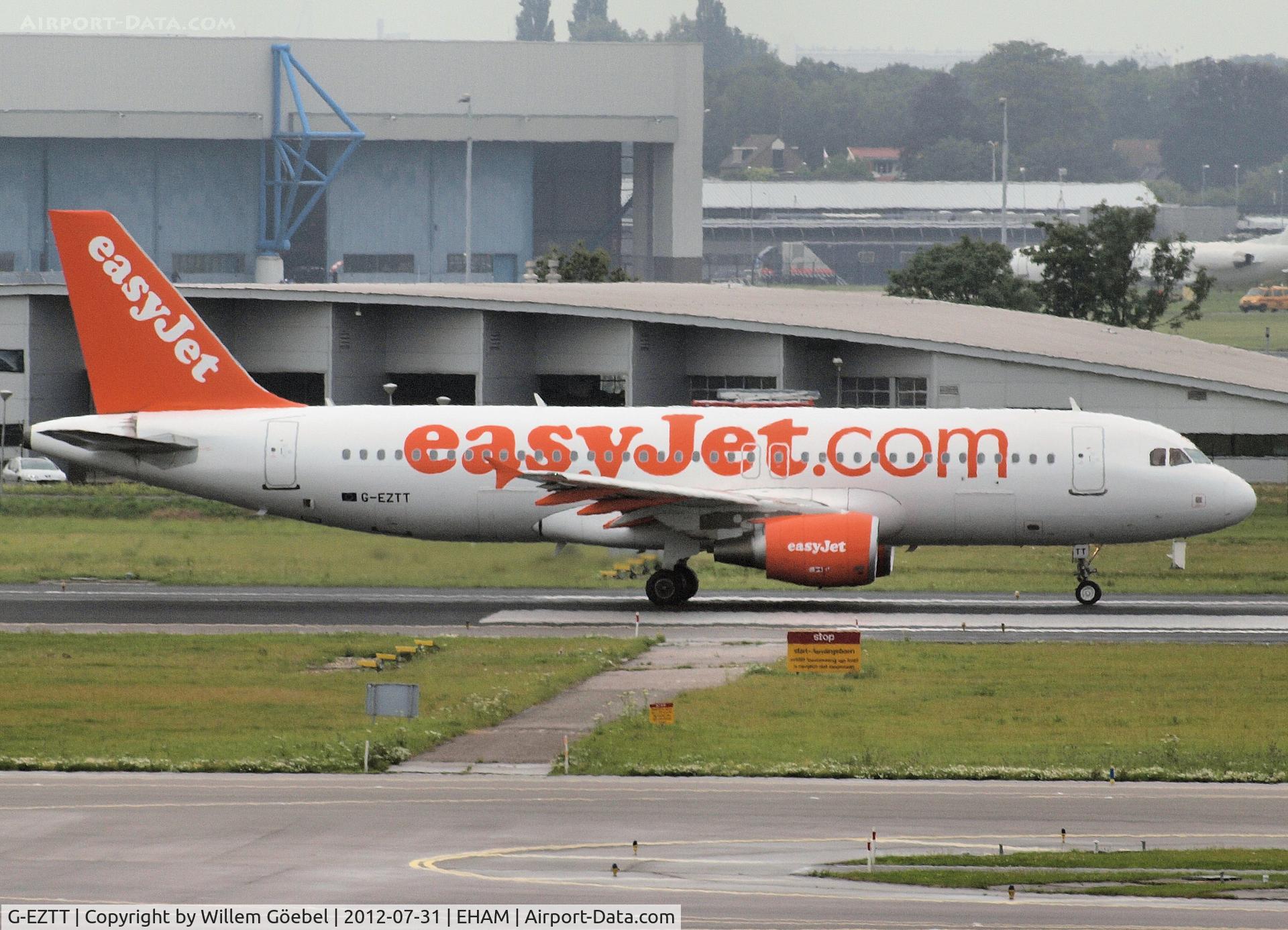 G-EZTT, 2010 Airbus A320-214 C/N 4219, Taxi to the runway 24 of Schiphol Airport
