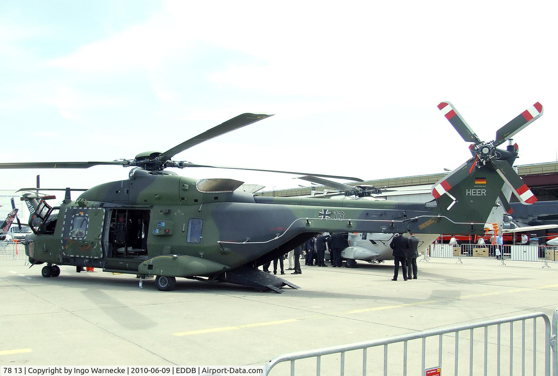 78 13, NHI NH-90 TTH Caiman C/N 1065/TGEA13, NHI NH90 TTH of the Heeresflieger (German Army Aviation) at ILA 2010, Berlin