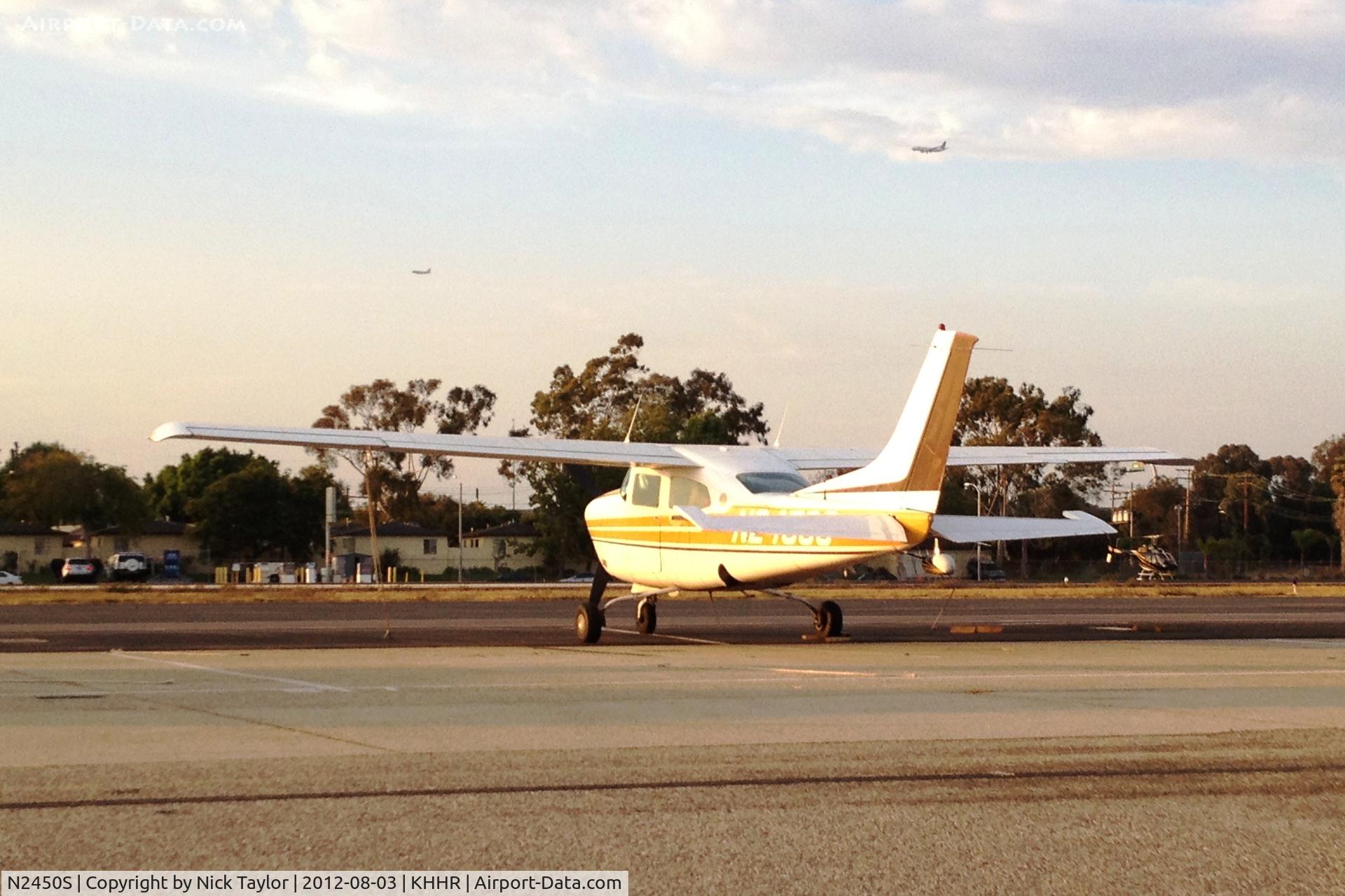 N2450S, 1976 Cessna T210L Turbo Centurion C/N 21061291, Parked on the south side