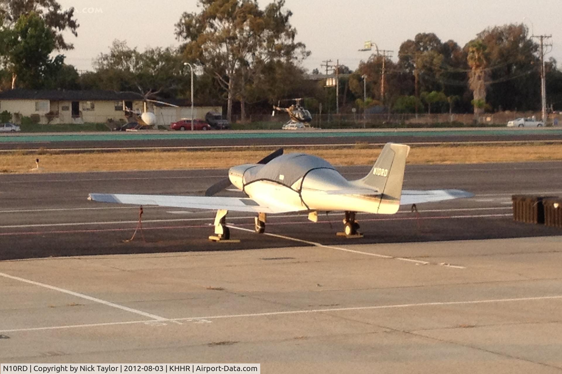 N10RD, 1996 Lancair 320 C/N 606-320-352FB, Parked on the south side