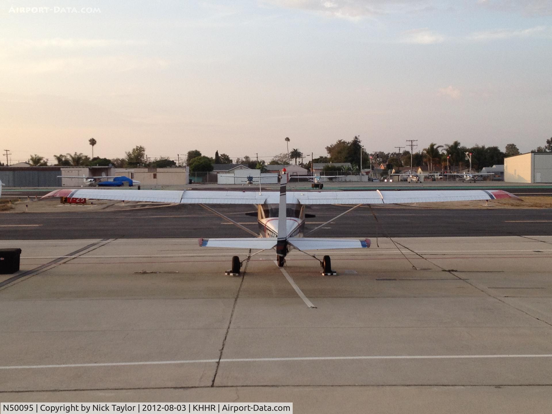 N50095, 1968 Cessna 150H C/N 15069059, Parked on the south side