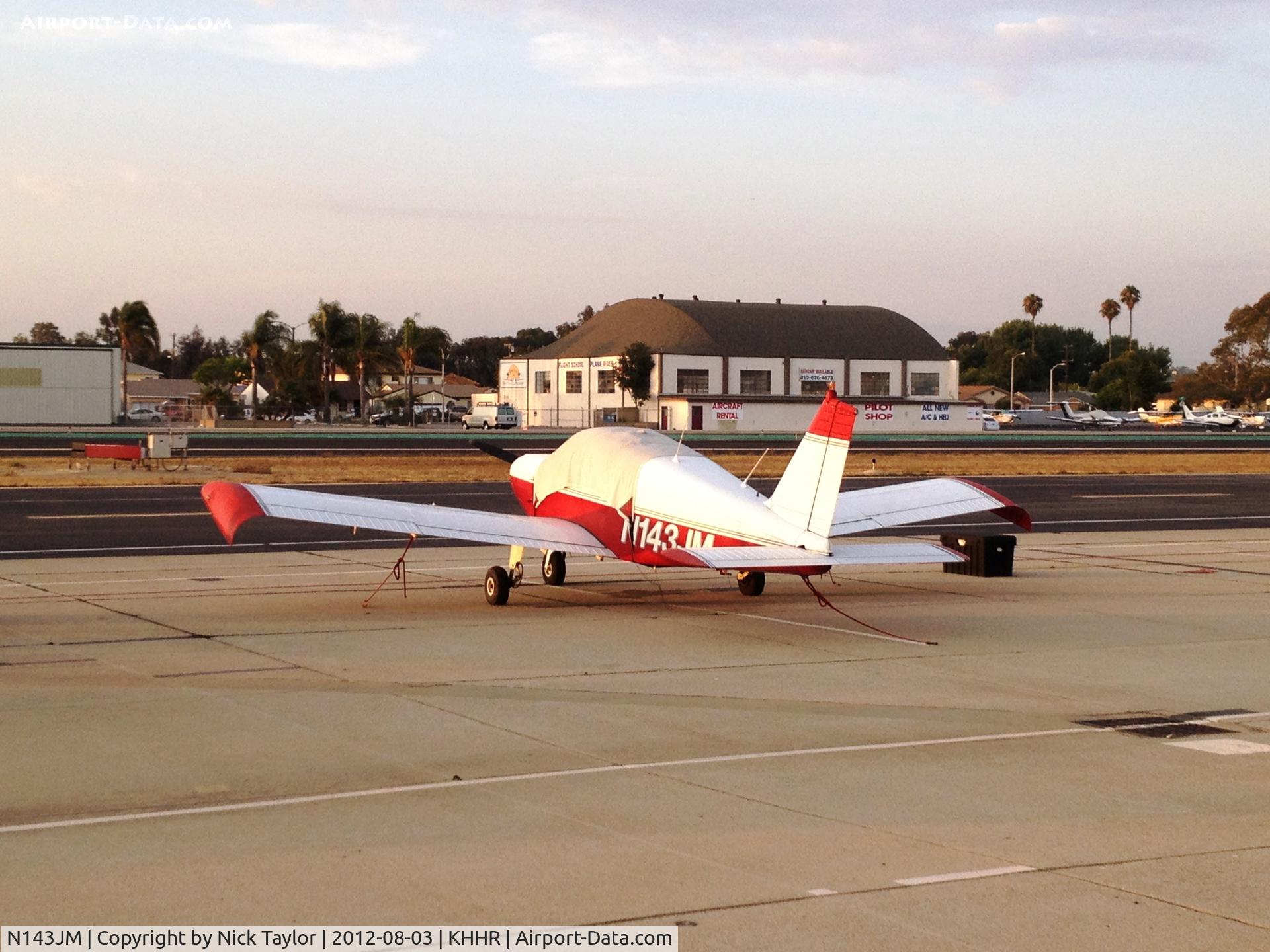 N143JM, 1964 Piper PA-28-140 Cherokee Cruiser C/N 28-20358, Parked on the south side
