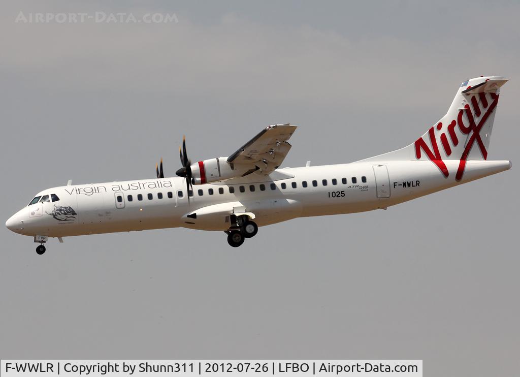 F-WWLR, 2012 ATR 72-600 C/N 1025, C/n 1025 - To be VH-FVP