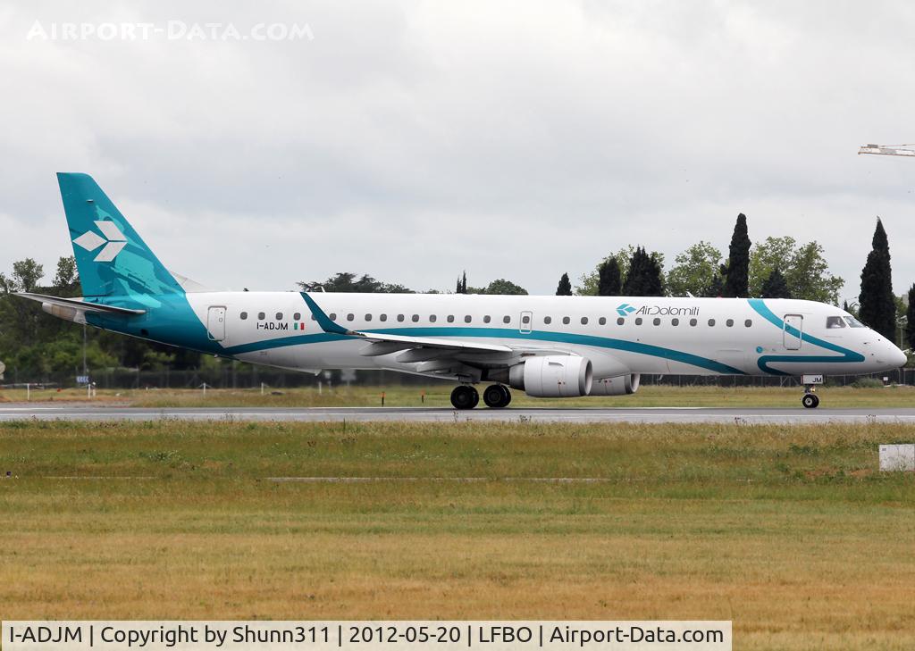 I-ADJM, 2009 Embraer 195LR (ERJ-190-200LR) C/N 19000258, Ready for take off rwy 32R... Lufthansa Cityline flight...