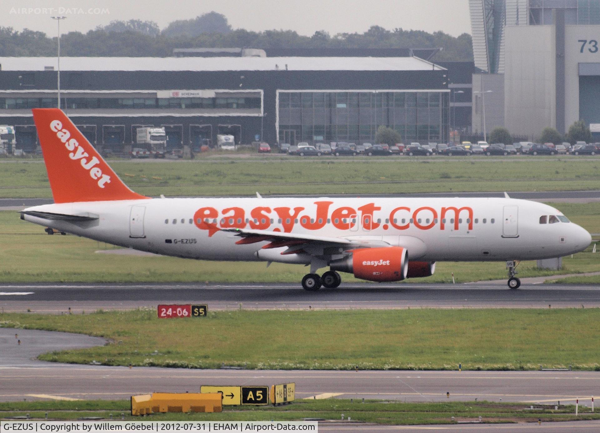 G-EZUS, 2012 Airbus A320-214 C/N 5104, Taxi to runway 24 of Schiphol Airport