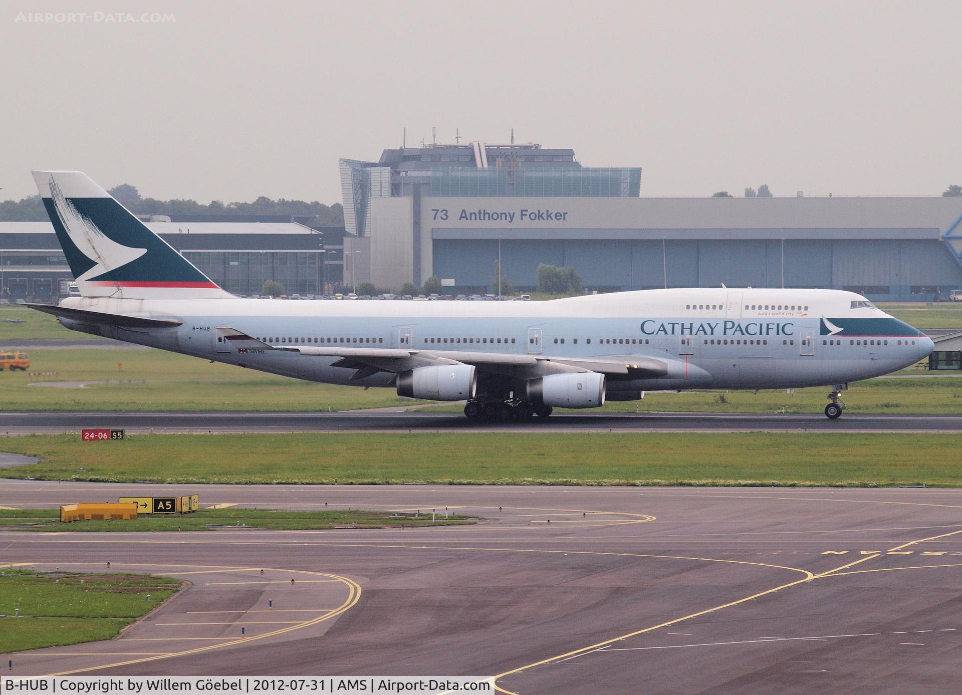 B-HUB, 1992 Boeing 747-467 C/N 25873, Taxi to runway 24 of Schiphol Airport