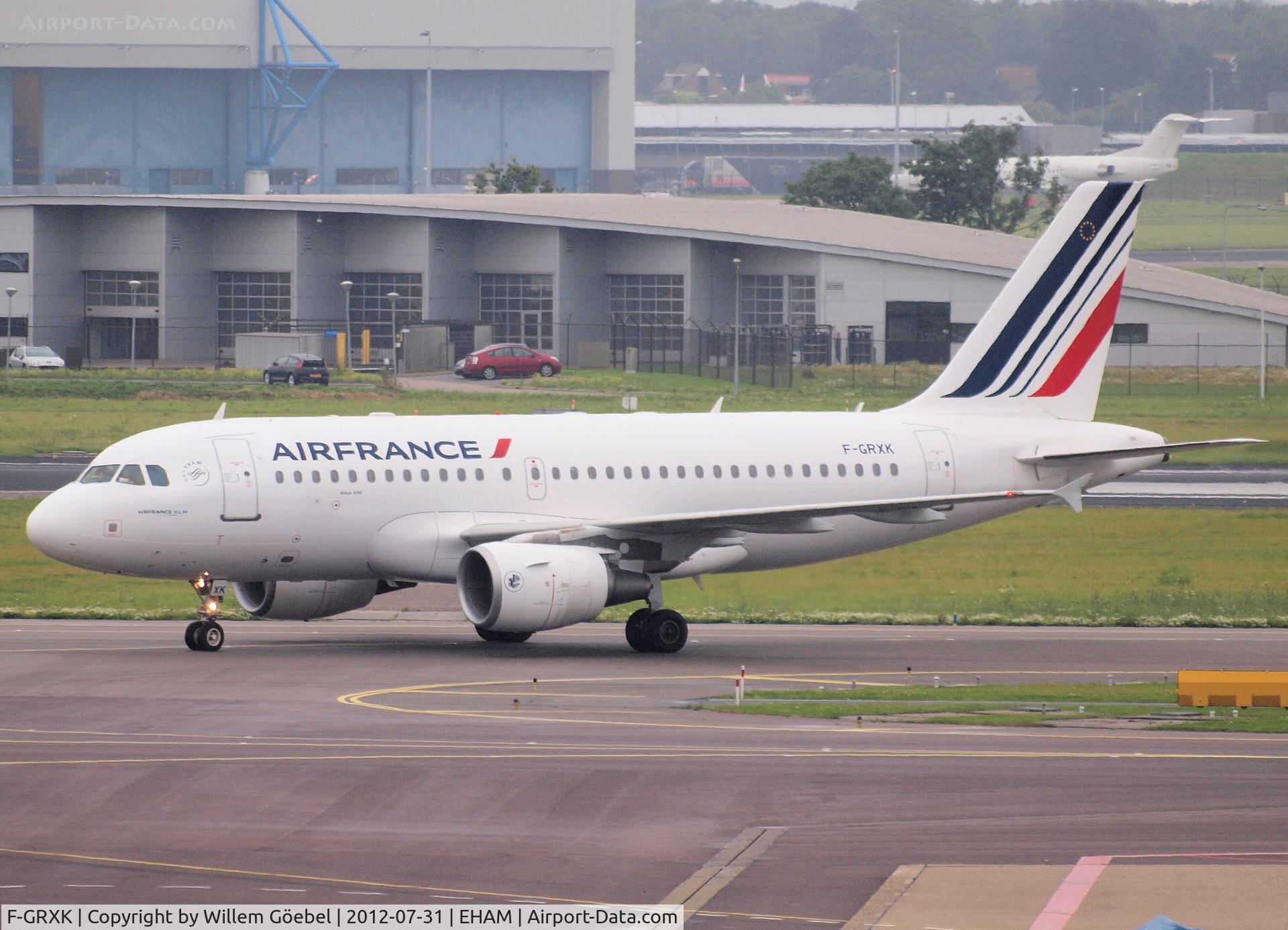 F-GRXK, 2006 Airbus A319-115LR C/N 2716, Taxi to the gate of Schiphol Airport