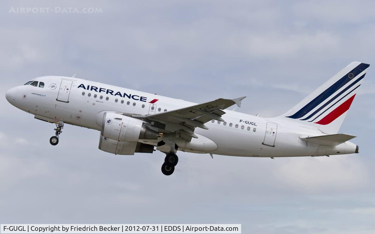 F-GUGL, 2006 Airbus A318-111 C/N 2686, departure from Stuttgart