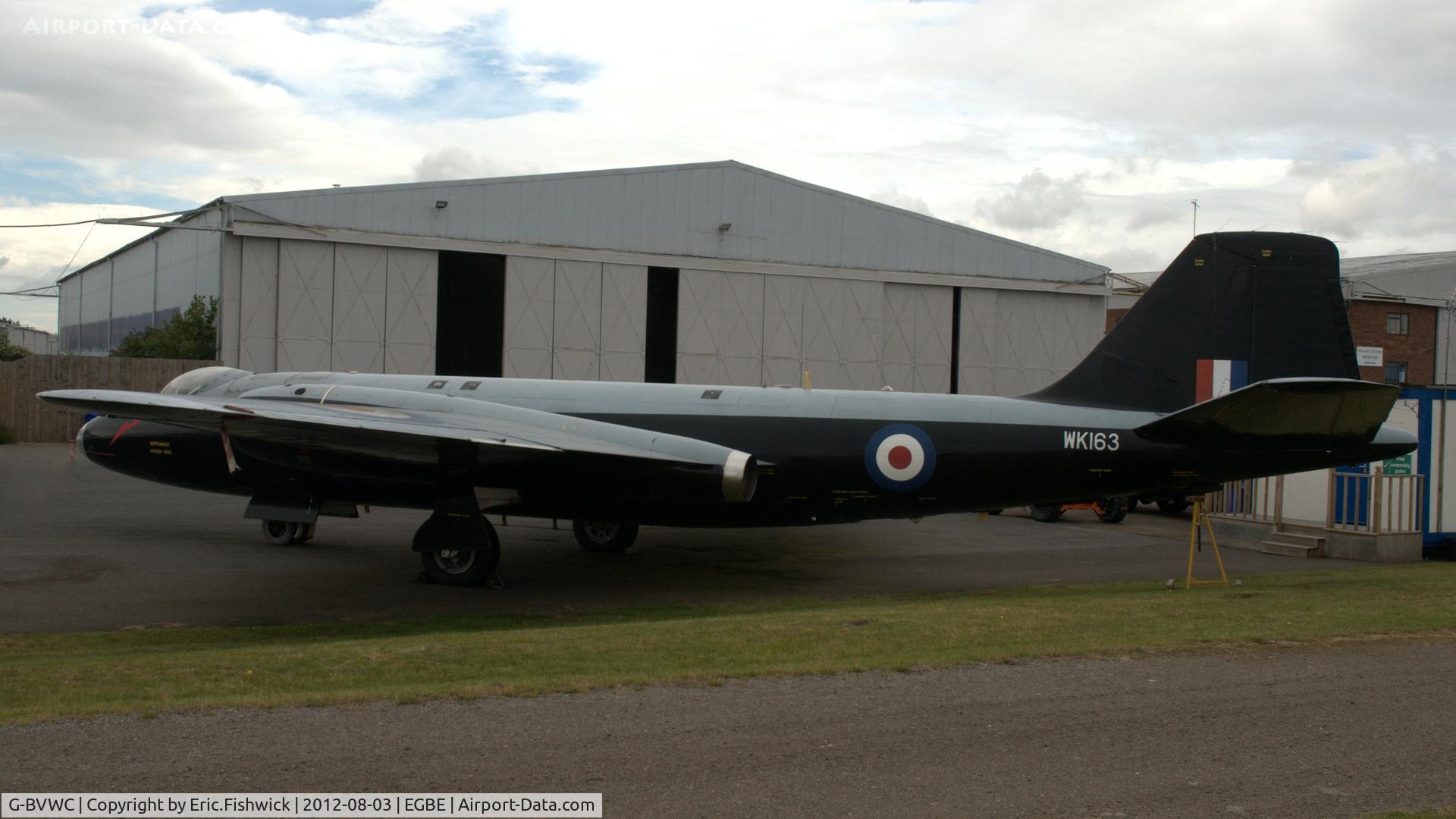 G-BVWC, 1955 English Electric Canberra B.2 C/N EEP71399, 1. WK163 at Airbase, Coventry Airport West.