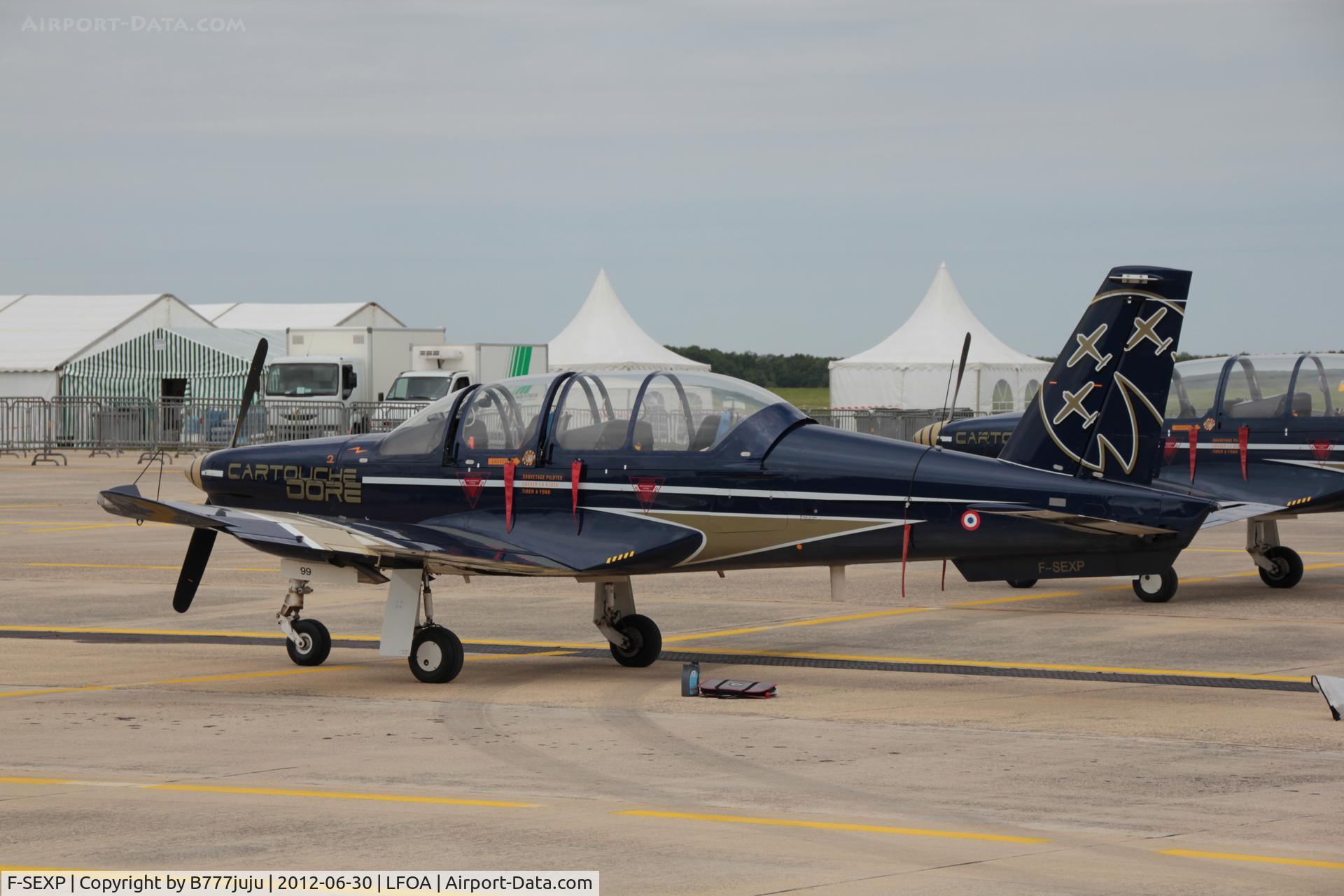 F-SEXP, Socata TB-30 Epsilon C/N 99, on display at Avord Airshow 2012