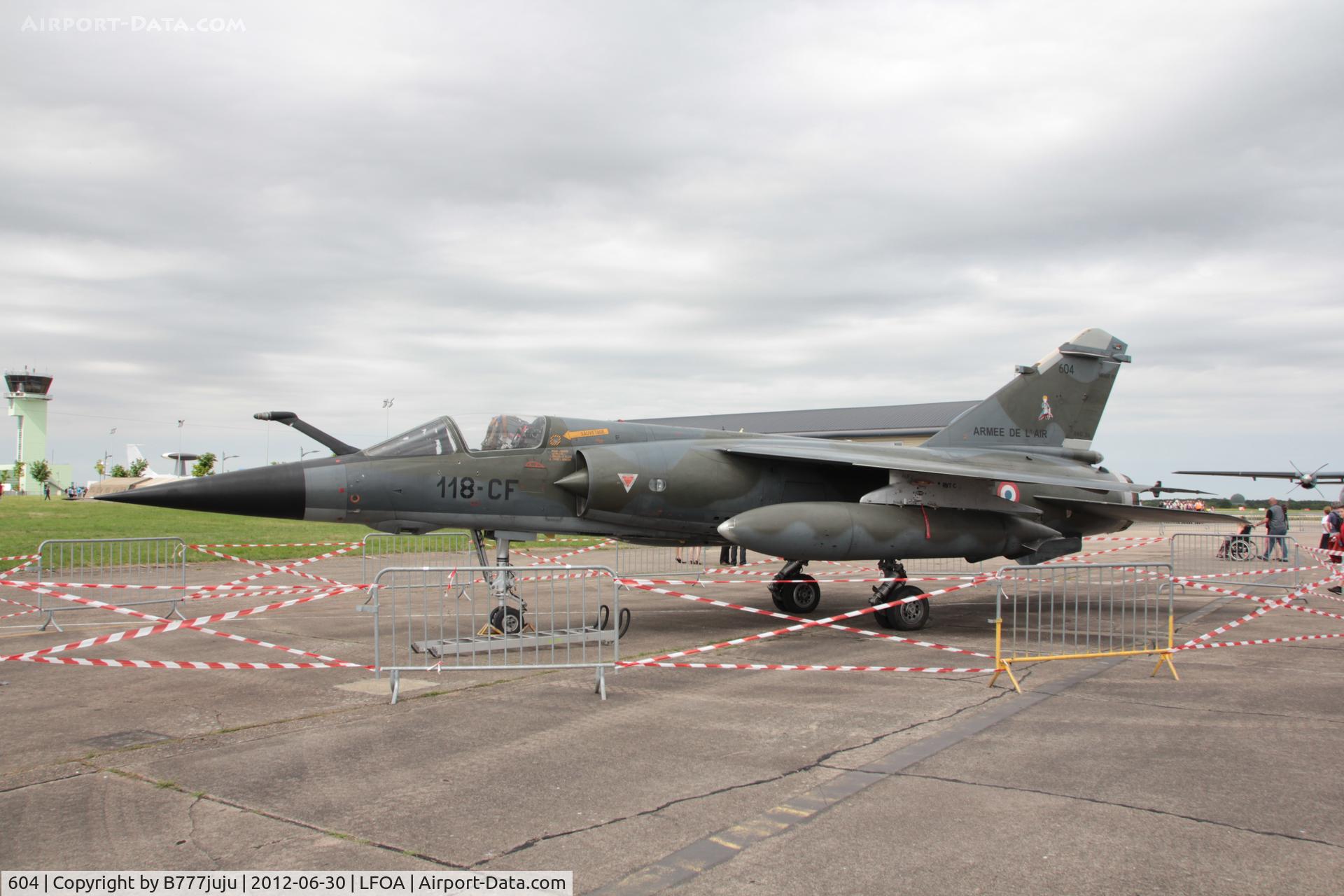 604, Dassault Mirage F.1CR C/N 604, on display at Avord Airshow 2012
