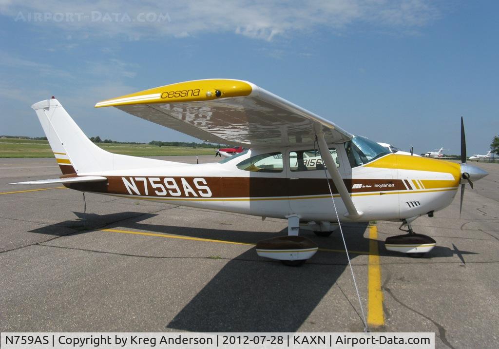 N759AS, 1977 Cessna 182Q Skylane C/N 18265844, Cessna 182Q Skylane on the line.