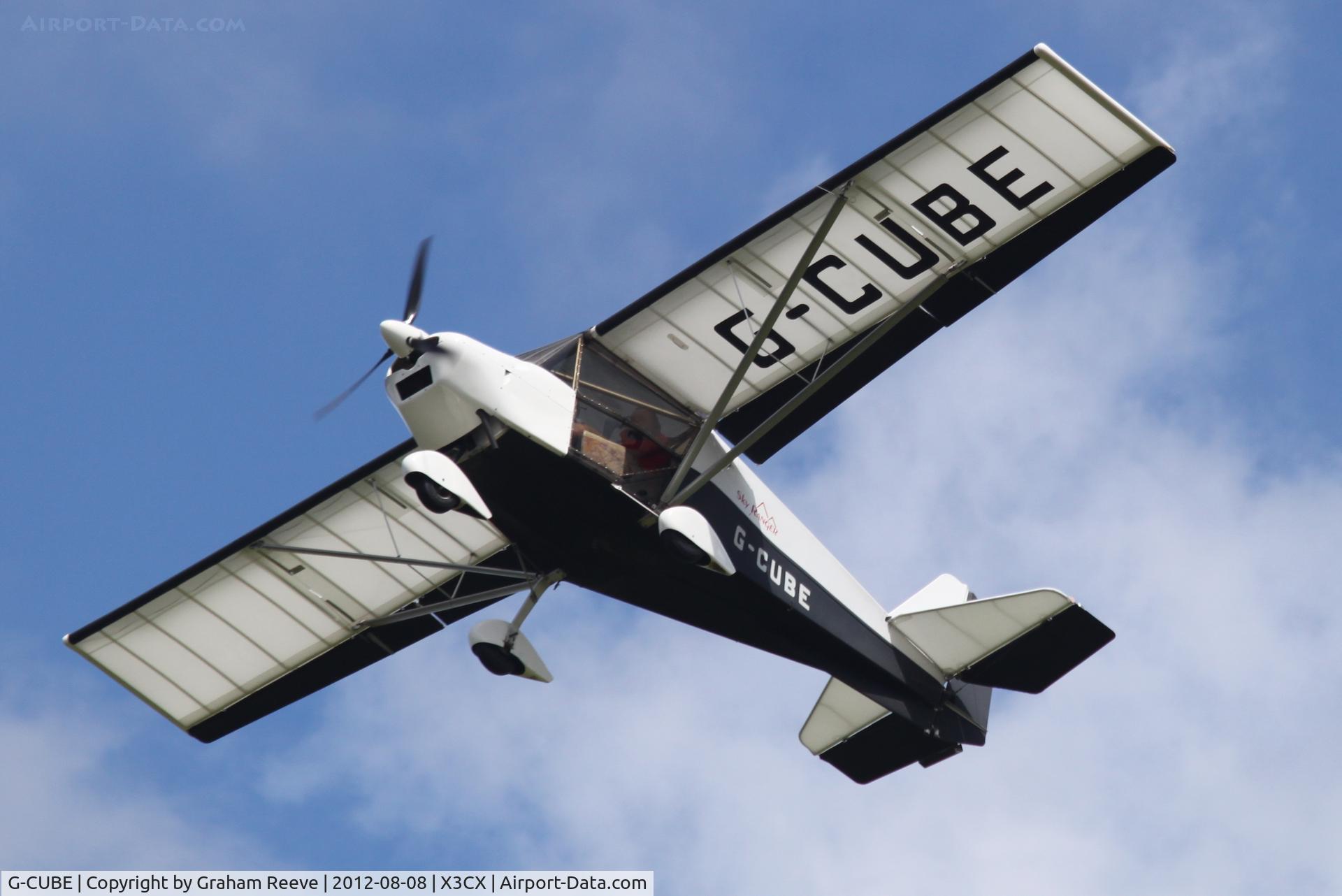 G-CUBE, 2004 Skyranger 912(2) C/N BMAA/HB/336, Departing from Northrepps.