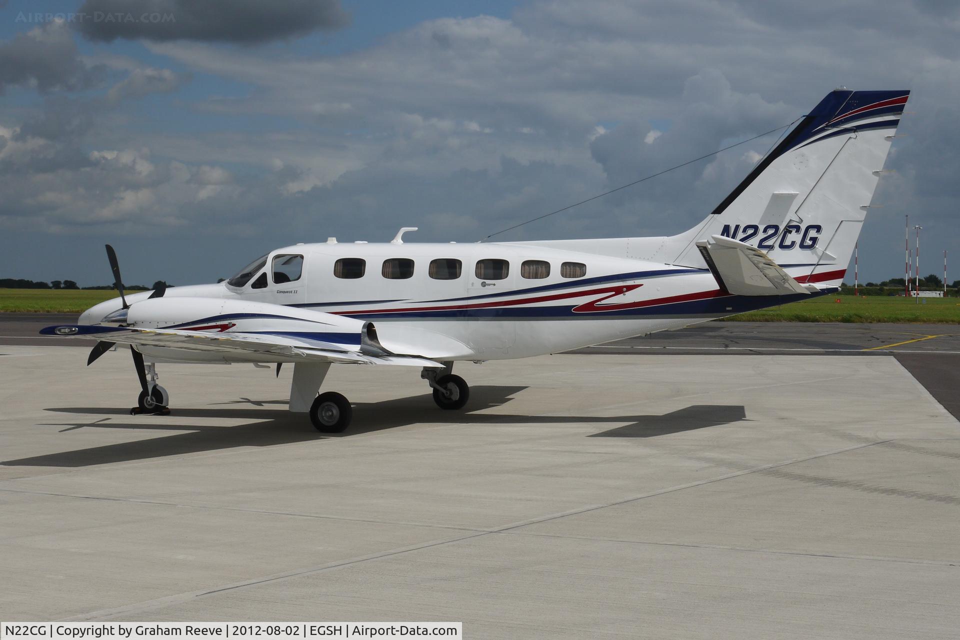 N22CG, 1979 Cessna 441 C/N 441-0119, Parked at Norwich.
