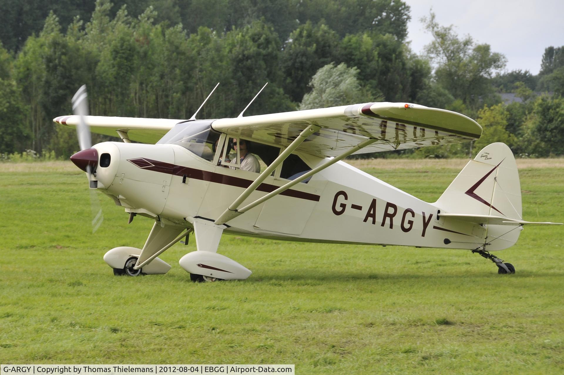 G-ARGY, 1960 Piper PA-22-160(TD) Tri Pacer C/N 22-7620, Opendeur VZP 2012