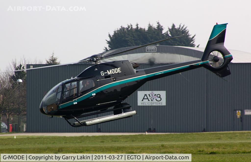 G-MODE, 2002 Eurocopter EC-120B Colibri C/N 1295, departing Rochester Airport