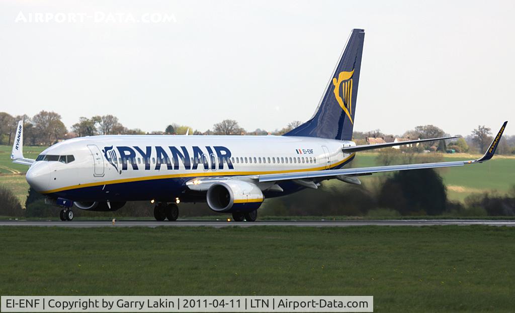 EI-ENF, 2010 Boeing 737-8AS C/N 35034, ready for departure at Luton