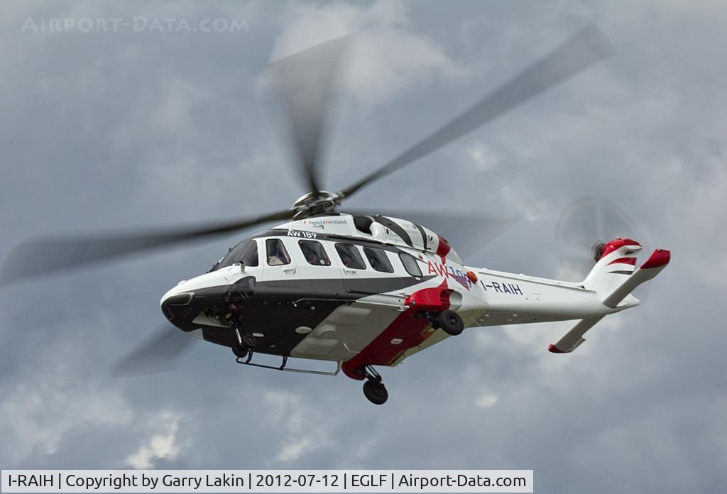 I-RAIH, AgustaWestland AW189 C/N 49003, Farnborough Airshow 2012 display