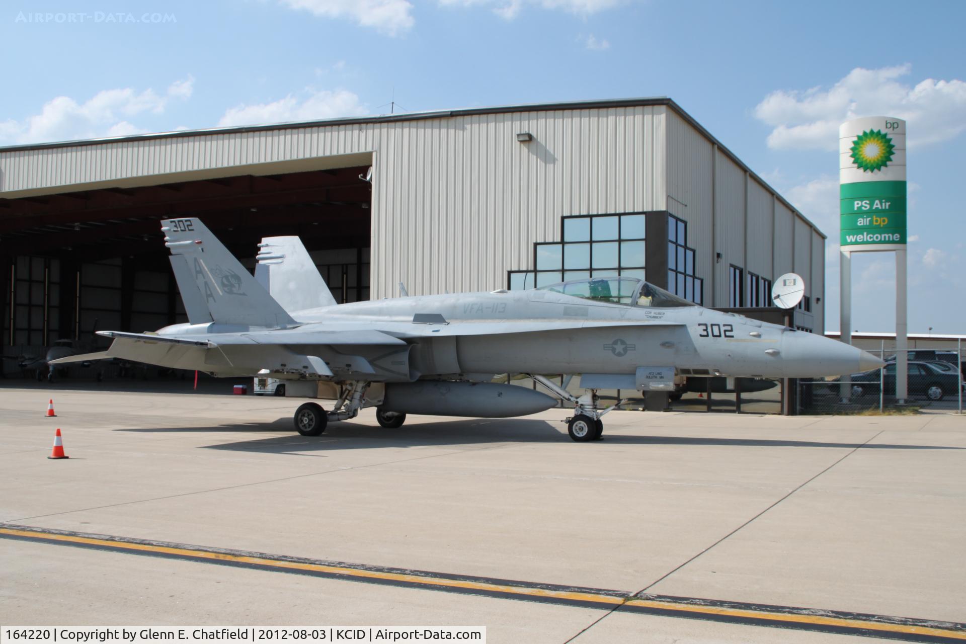 164220, 1990 McDonnell Douglas F/A-18C Hornet C/N 0983/C209, Stopping for fuel