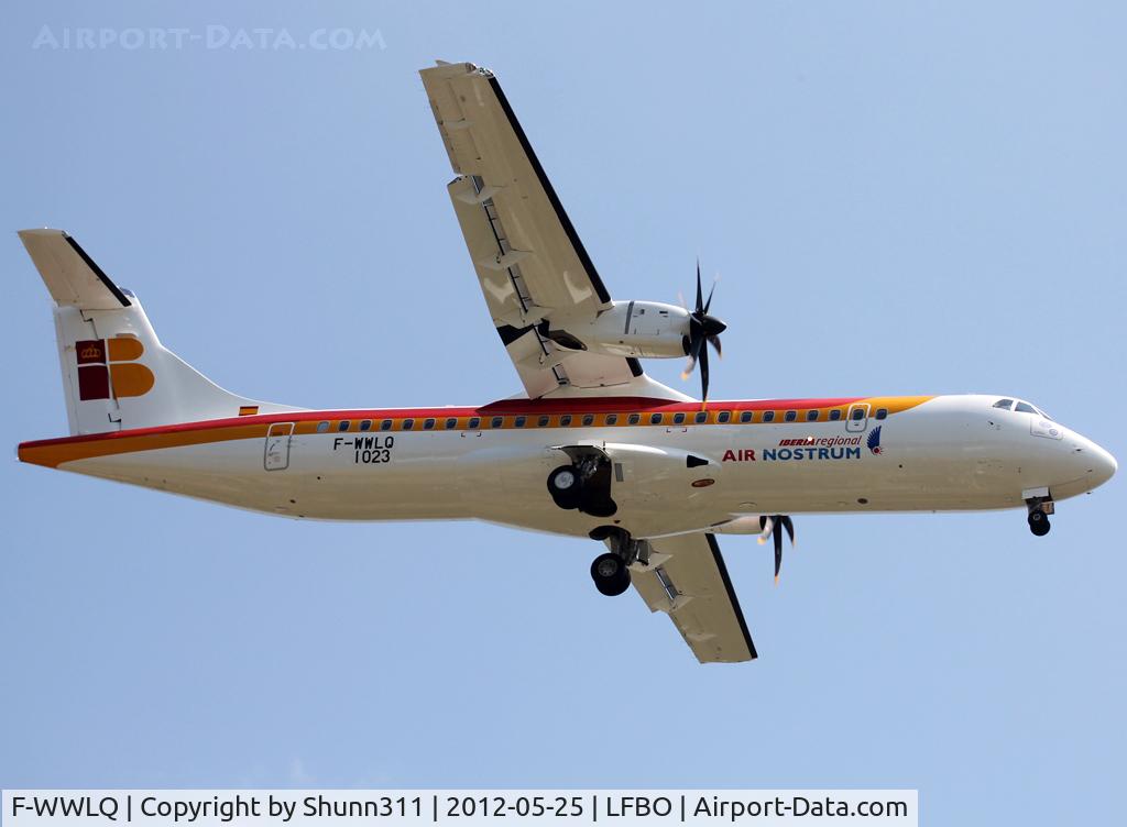 F-WWLQ, 2012 ATR 72-600 C/N 1023, C/n 1023 - To be EC-LRR