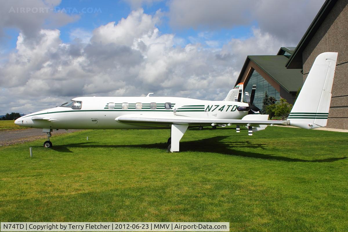 N74TD, 1992 Beech 2000A Starship 1 Starship 1 C/N NC-27, At Evergreen Air and Space Museum , McMinnville , Oregon , USA