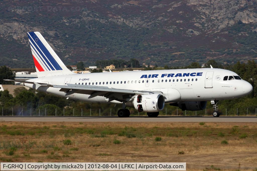 F-GRHQ, 2000 Airbus A319-111 C/N 1404, Landing in 18 from Paris Orly. Scrapped in July 2023.