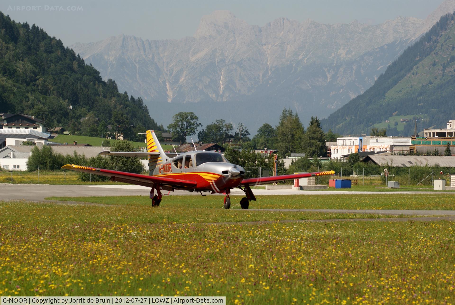 G-NOOR, 1998 Rockwell Commander 114B C/N 14656, 'The G-NOOR is lining up 08', sounded it on the frequency of Zell Flugplatz. But it was not for long, because it was in the air quickly.